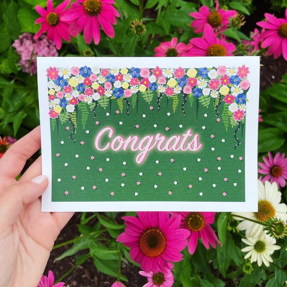 Congratulations Flower Greeting Card